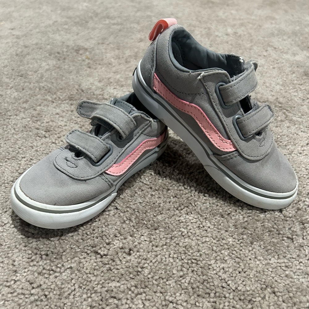 Gray Toddler Girls Vans
